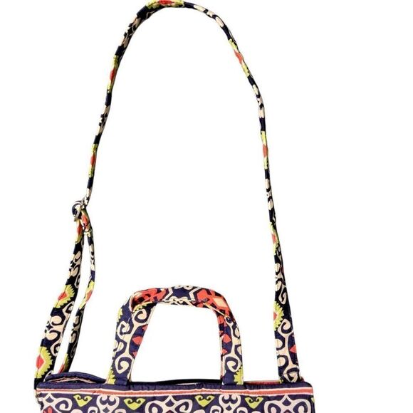 Vera Bradley Rare Retired Sun Valley Two Way Tote Crossbody Purse Large Bag - Picture 6 of 12